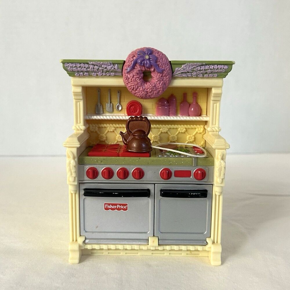 Fisher-Price Loving Family Dollhouse Kitchen Stove Oven with Sounds 2008